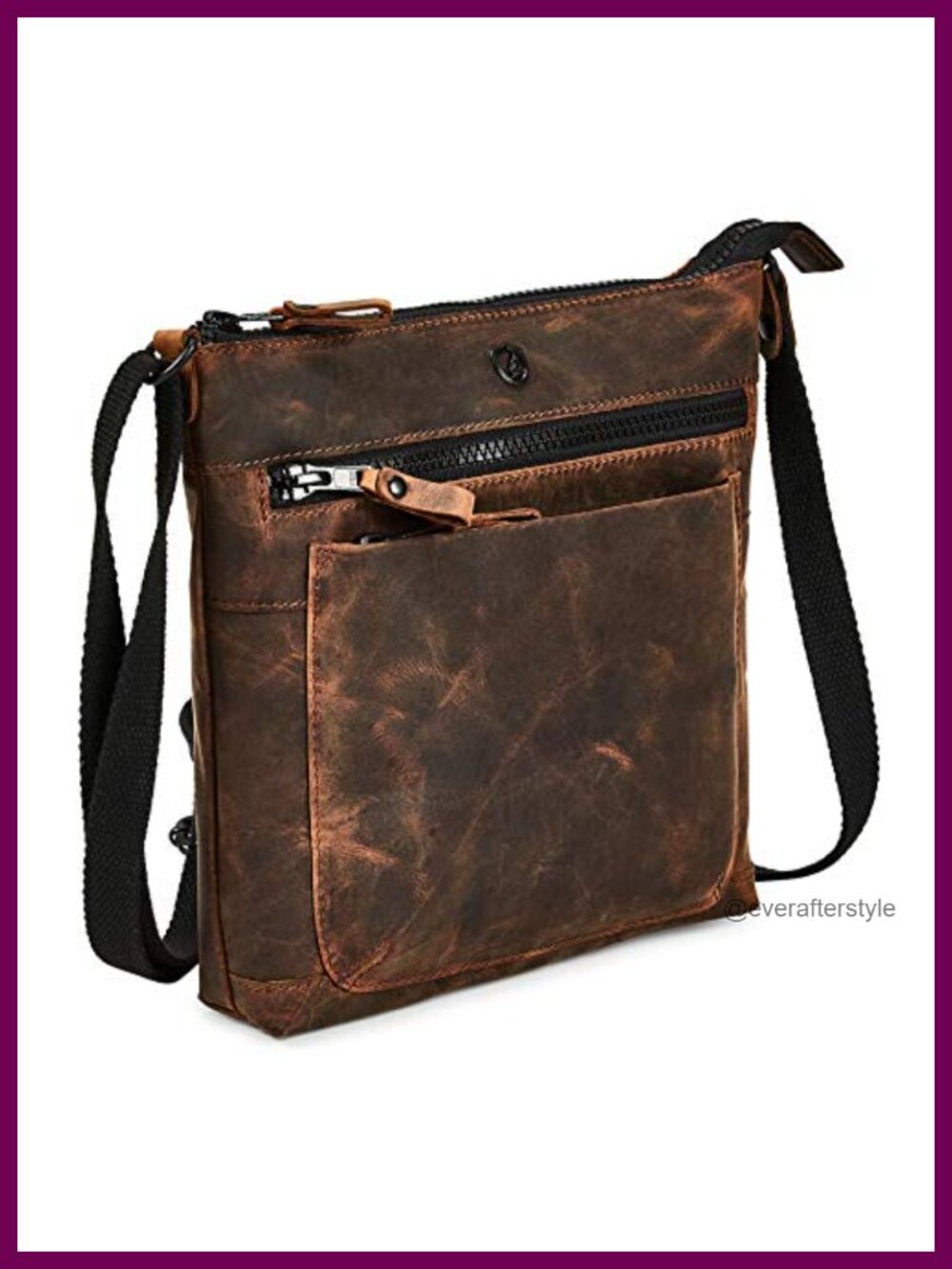 Genuine Leather Crossbody Bag Small Vintage Purse Travel Shoulder Handbag